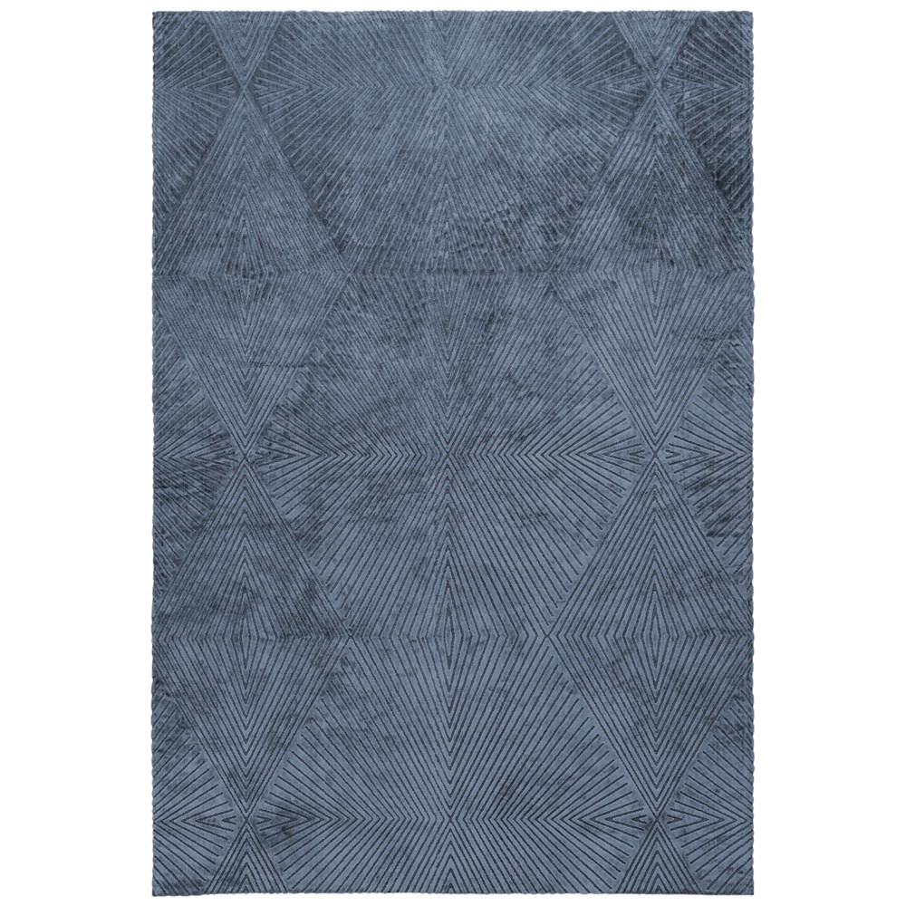 Blaize Geometric Rug by Clarke & Clarke in Blue Twilight